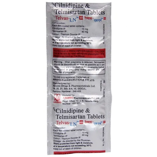 telvas ln 40mg tablet 10's
